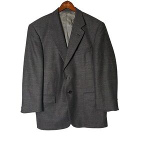 Tallia Uomo Men’s Tweed Worsted Wool Blazer- Size 42